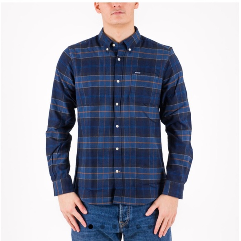 BARBOUR Keyloch Tailored Fit Plaid Flannel Button-Down Shirt